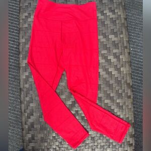 ZYIA Light n Tight Leggings Tights Red 24-25” Inseam